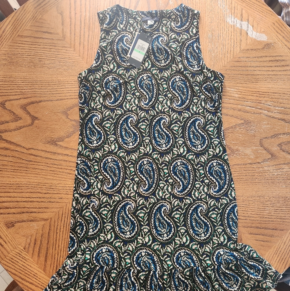Tommy Hilfiger Sleeveless Sheath Dress Blue Green